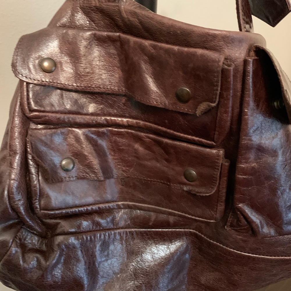 Brown Bag With Multiple Front Pockets - image 4
